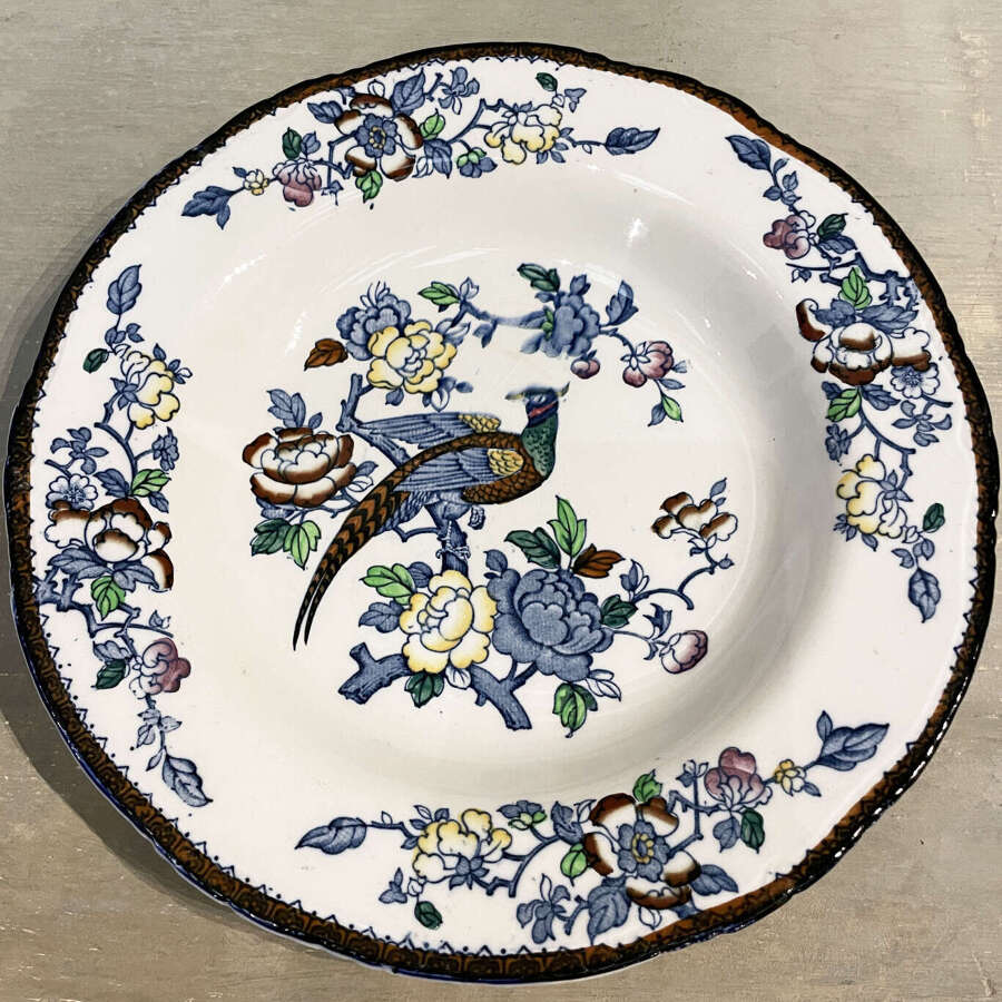 English 20th c decorative Soup Plate