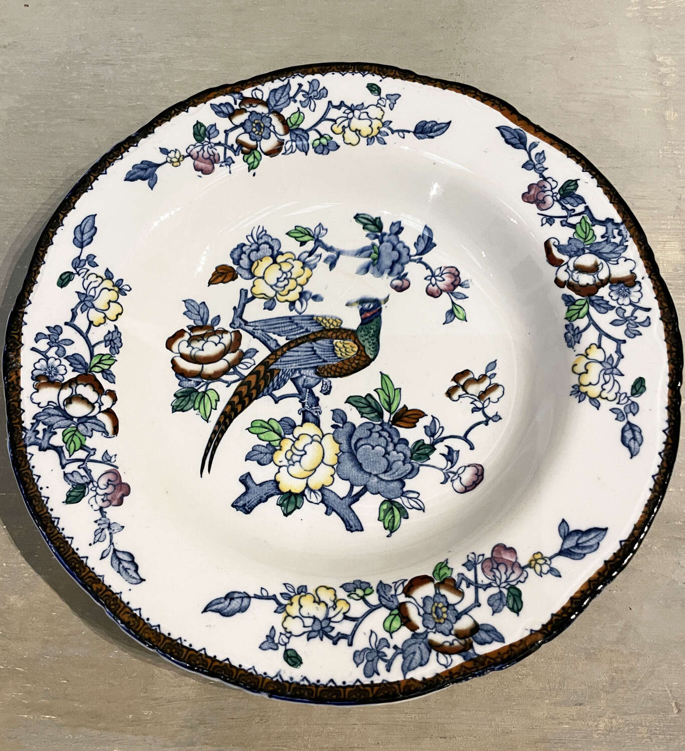 English 20th c decorative Soup Plate