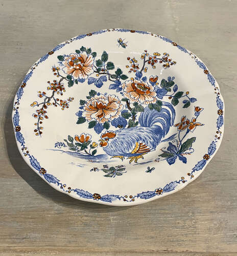French 20th c decorative Soup Plate