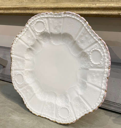 19th c French White Dinner Plate