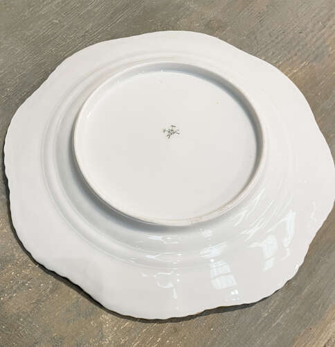 19th c French White Dinner Plate