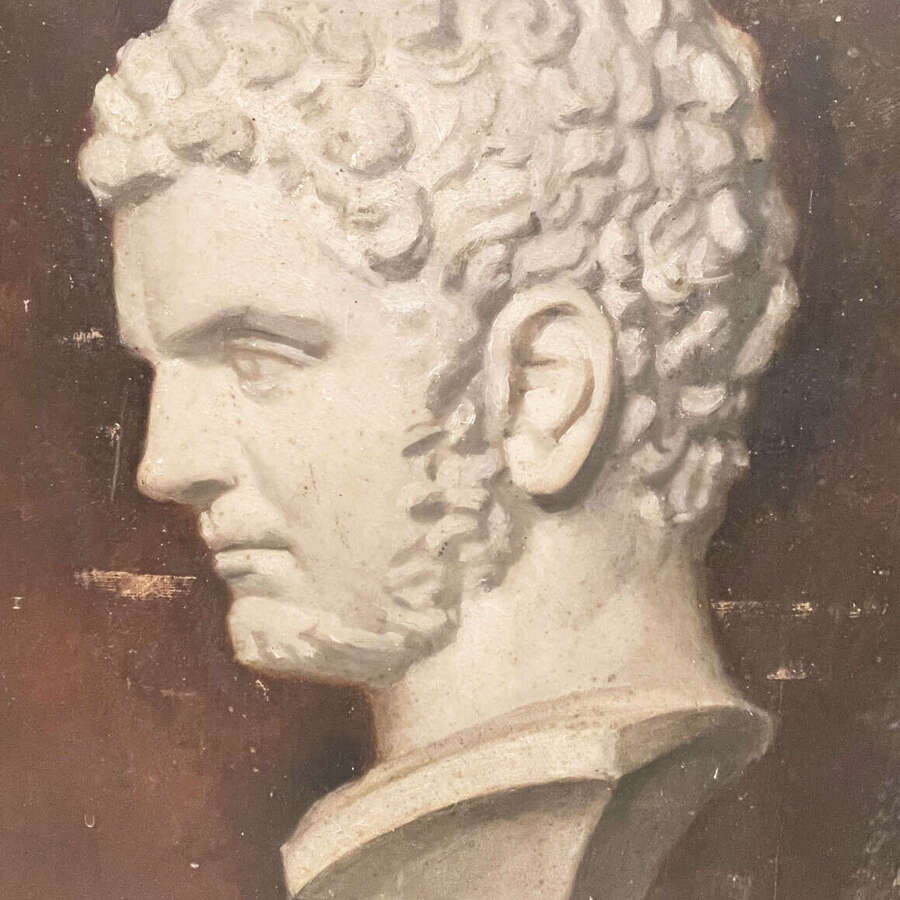 French 19th c Artist's Study of a Marble Bust